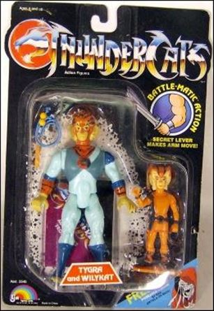 ThunderCats Tygra (Old) and Wilykat, Jan 1985 Action Figure by LJN