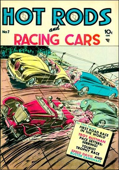 Hot Rods and Racing Cars 7-A by Charlton