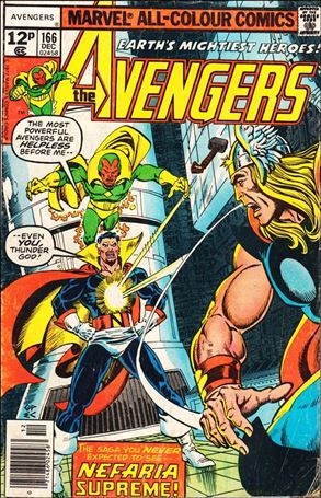 Avengers 166 B, Dec 1977 Comic Book By Marvel