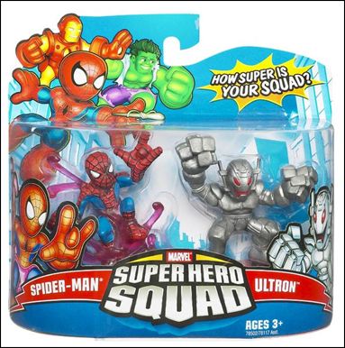 Marvel Super Hero Squad Spider-man And Ultron, Jan 2008 Action Figure 