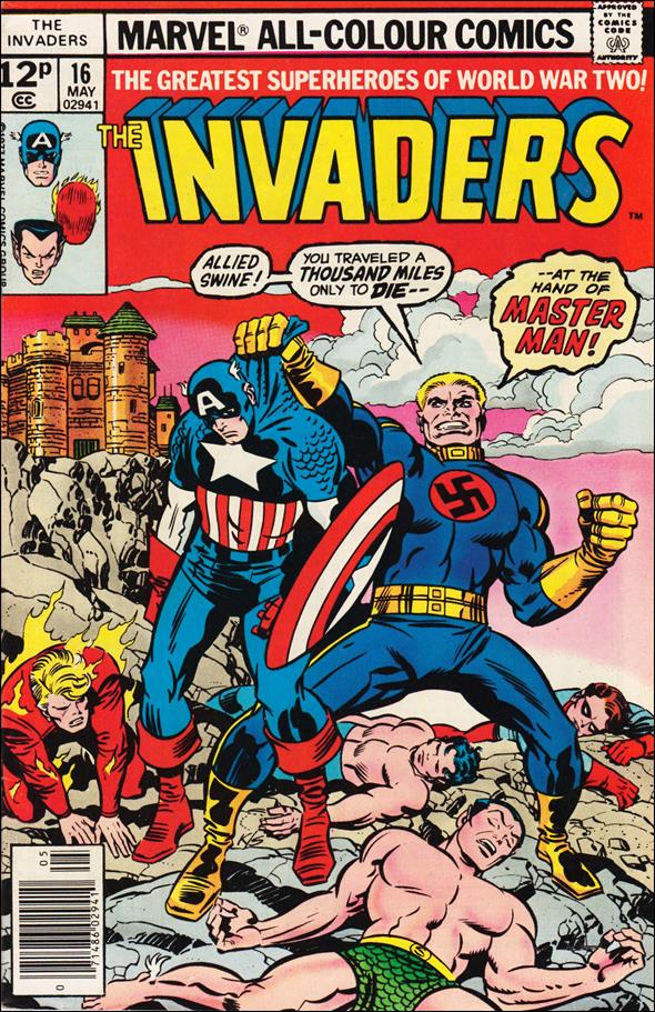 Invaders 16 B, May 1977 Comic Book By Marvel