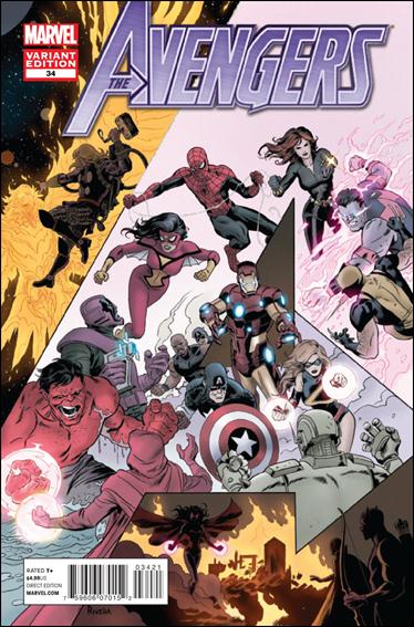 Avengers 34 B, Jan 2013 Comic Book By Marvel