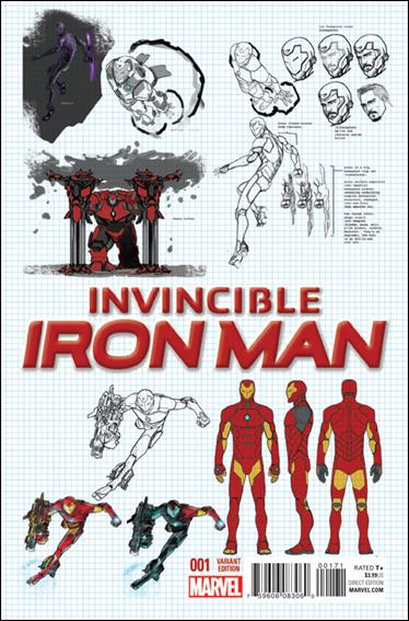 Invincible Iron Man (2015)  1-E by Marvel