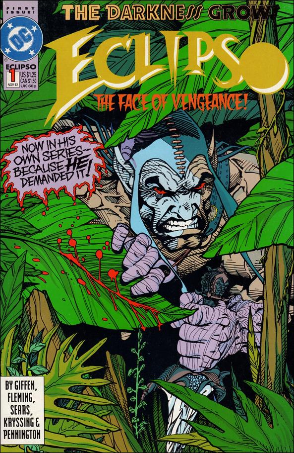 Eclipso 1 A, Nov 1992 Comic Book By DC