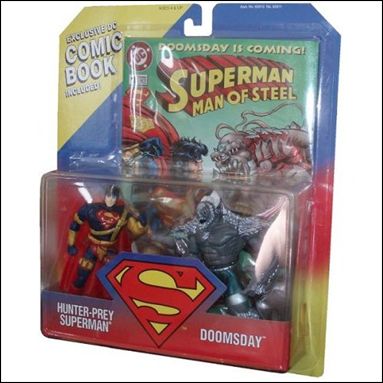 Superman: Man of Steel Action Figure 2-Packs Hunter-Prey Superman vs. Doomsday by Kenner