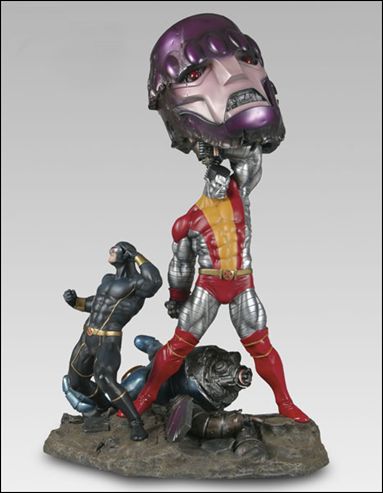 sentinel vs xmen statue