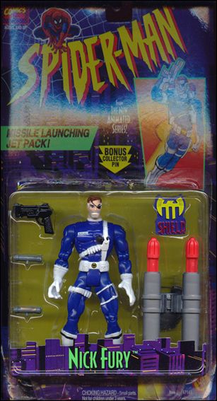 Spider-Man Nick Fury, Jan 1996 Action Figure by Toy Biz