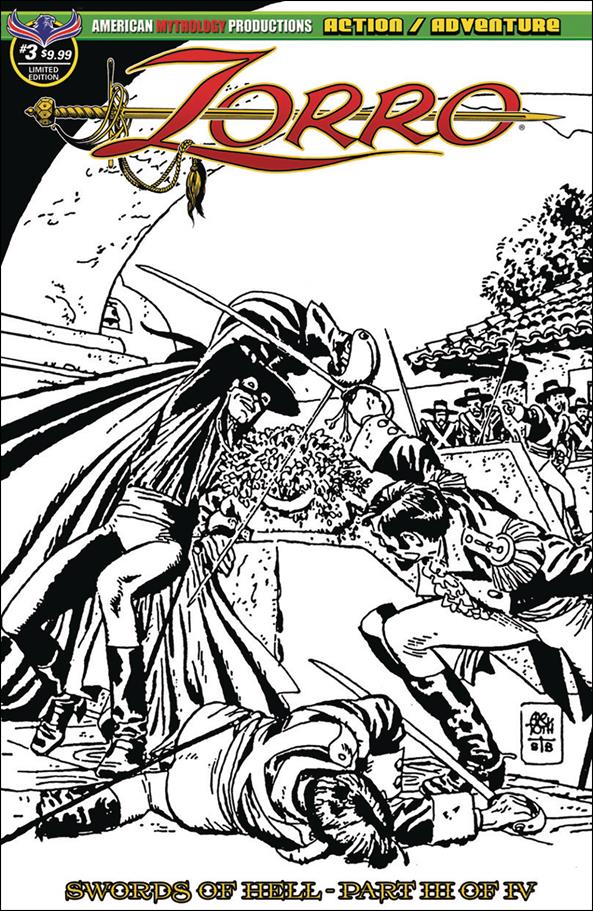 Zorro Swords Of Hell 3 C Mar 19 Comic Book By American Mythology