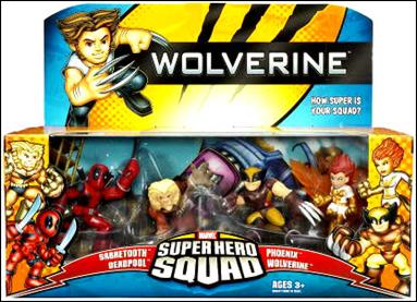 Wolverine - Marvel Super Hero Sq... The Uncanny X-Men 4-Pack, Jan