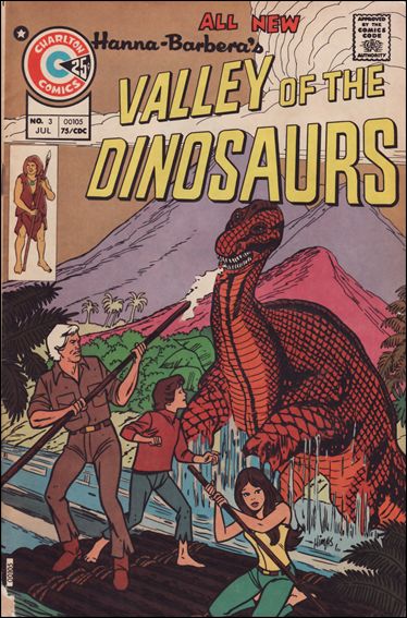 Valley of the Dinosaurs 3 A, Jul 1975 Comic Book by Charlton