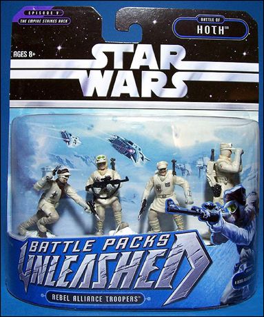 Star Wars Battle Packs Unleashed Battle of Hoth Rebel Alliance Troopers 2006