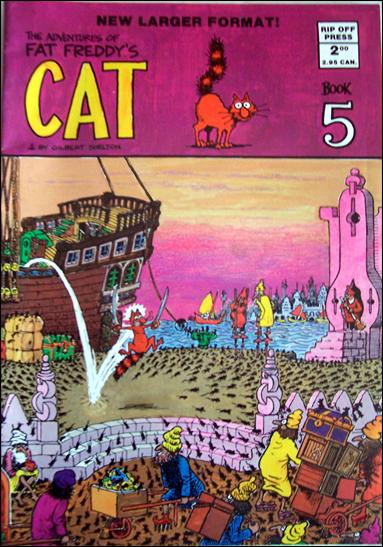 Adventures of Fat Freddy's Cat 5-C by Rip Off Press