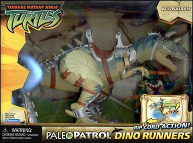 2006 Playmates Teenage Mutant Ninja Turtles Paleo Patrol Dino Runners  Allosaurus SEALED (1A)