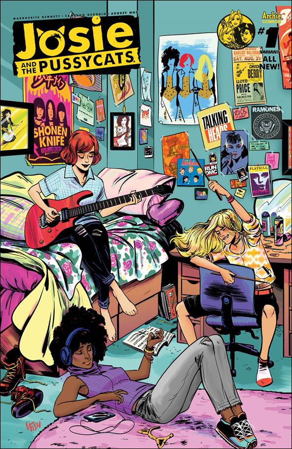 Archie Cartoon Pussy - Josie and the Pussycats 1 D, Nov 2016 Comic Book by Archie