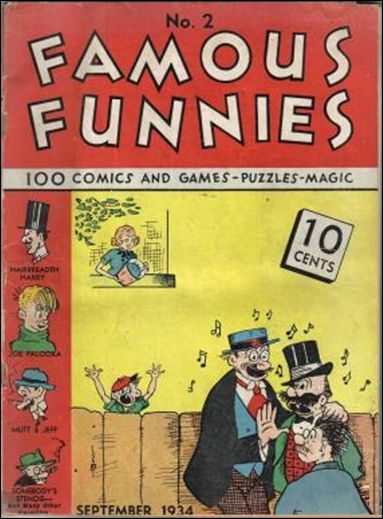 Famous Funnies 2 A, Sep 1934 Comic Book By Famous Funnies