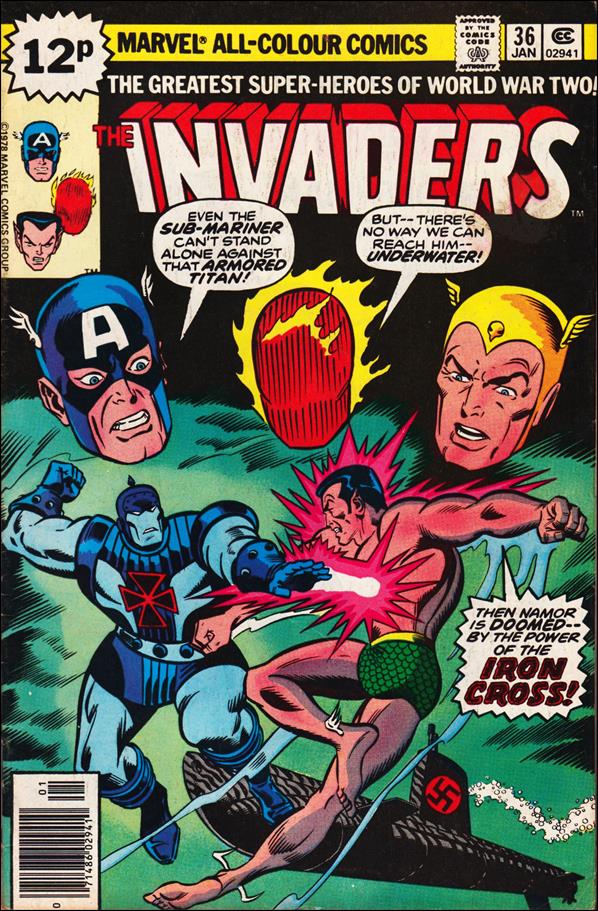 Invaders 36 B, Jan 1979 Comic Book By Marvel