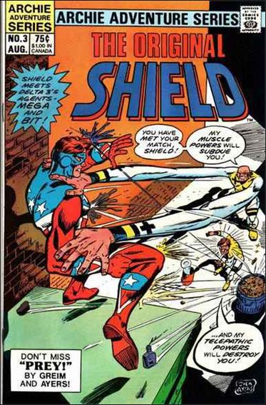 Original Shield 3 A Aug 1984 Comic Book By Archie