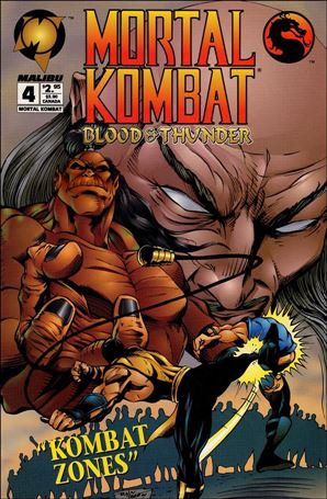 Mortal Kombat Blood And Thunder 4 A Oct 1994 Comic Book By Malibu