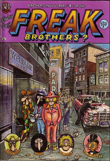 Fabulous Furry Freak Brothers 4 B, Jan 1980 Comic Book by Rip Off Press