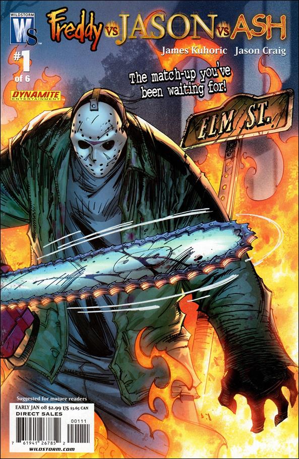 Freddy Vs Jason Vs Ash 1 C Jan 2008 Comic Book By Wildstorm