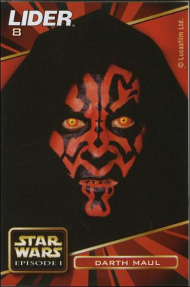 Star Wars Episode I Pepsi Carte #07 Darth Maul Sith trading card game Mexique 1999 Lucasfilm 