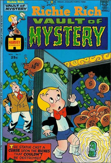 Richie Rich Vaults of Mystery 1-A by Harvey