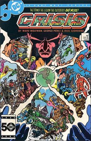 crisis earths infinite dc wars secret cover vs perez comics george fandom covers vol look into incredible comic men superman