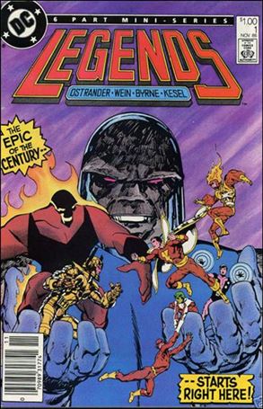 Legends 1 B, Nov 1986 Comic Book By DC