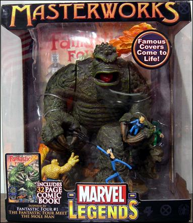 2006 ToyBiz Marvel Legends Masterworks Fantastic Four VS Mole Man 9" Figure A22 for sale online 