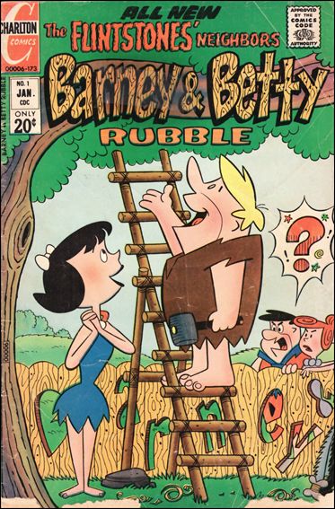 Barney and Betty Rubble 1-A by Charlton