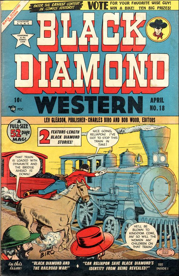 Black Diamond Western 18-A by Lev Gleason Productions