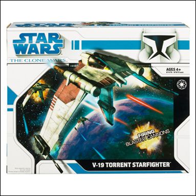 Star Wars: The Clone Wars Collection Vehicles V-19 Torrent Starfighter ...