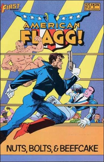 American Flagg! 32 A, Aug 1986 Comic Book by First