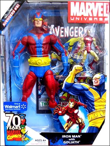 Marvel Universe: Gigantic Battles Iron Man with Goliath (Red and