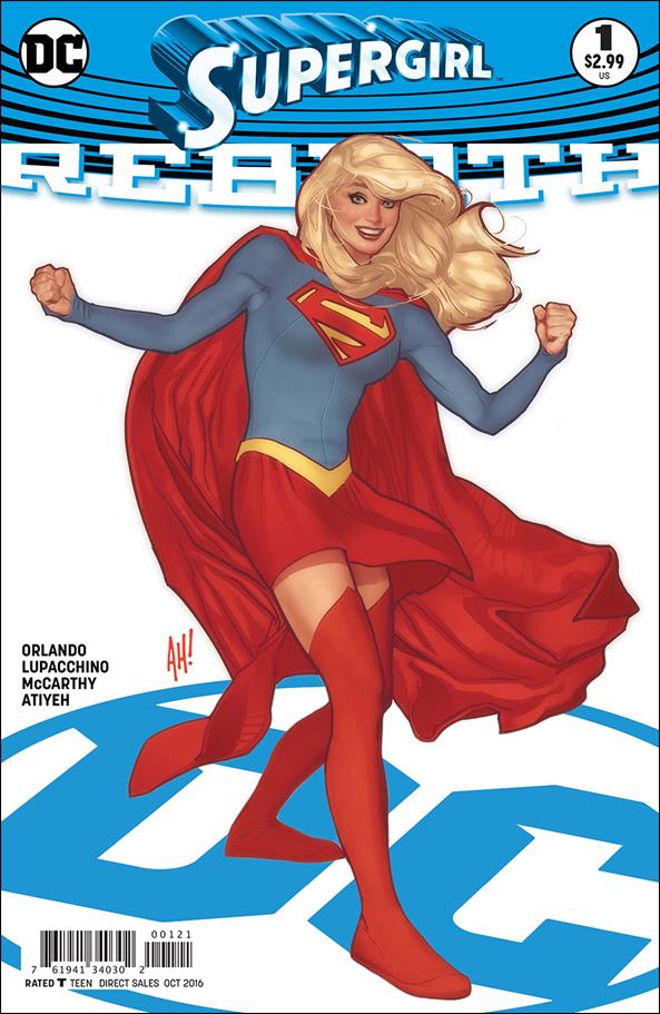 Supergirl: Rebirth 1 B, Oct 2016 Comic Book By DC