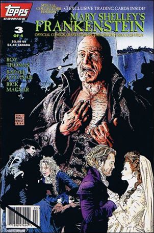 Mary Shelley's Frankenstein 3 C, Dec 1994 Comic Book By Topps