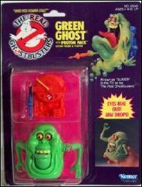 Real Ghostbusters Green Ghost (Slimer) with Red Proton Pack, Jan