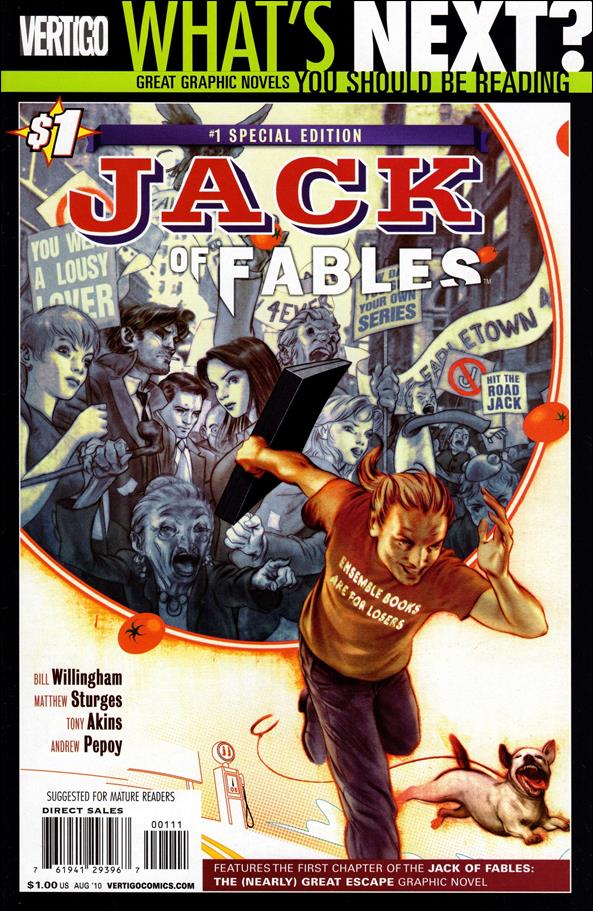 Jack Of Fables 1 B, Aug 2010 Comic Book By Vertigo