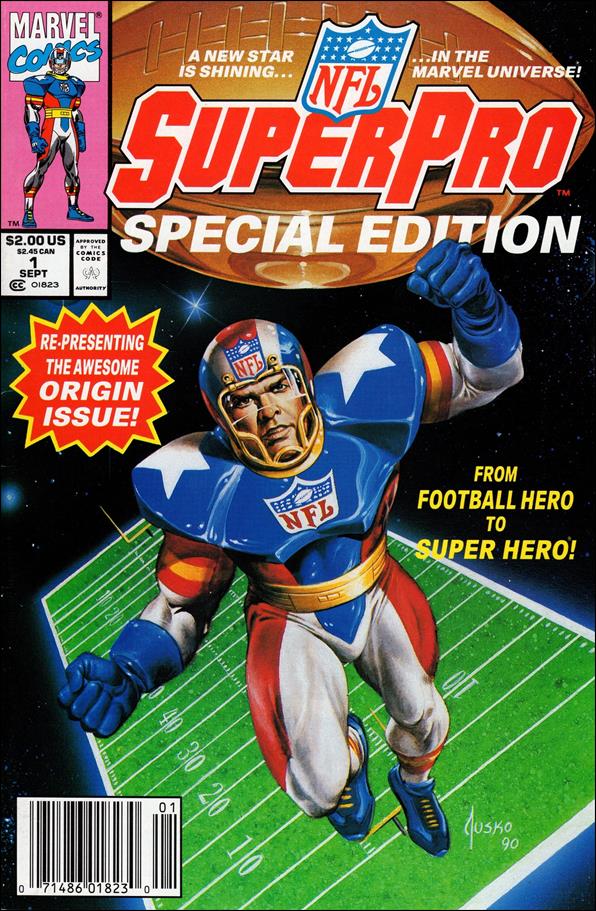 NFL SuperPro Special Edition 1 B, Sep 1991 Comic Book By Marvel