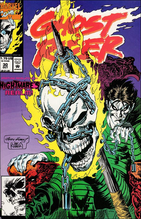 Ghost Rider 30 A, Oct 1992 Comic Book by Marvel