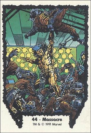 Wolverine: From Then 'Til Now (Base Set) card 44 Massacre
