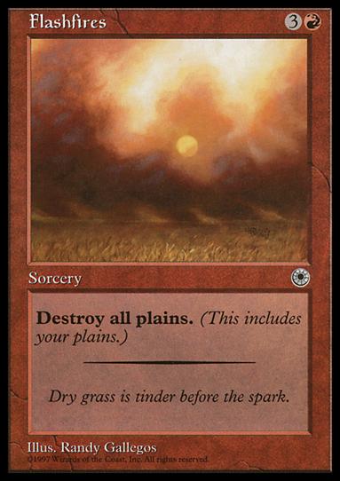Magic the Gathering: Portal (Base Set) card 129 Flashfires
