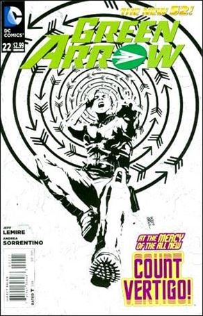 Green Arrow (2011) issue 22-B 1:25 Black and White Cover