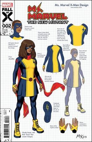Ms. Marvel: The New Mutant issue 2-E Jamie McKelvie 1:10 Design Cover