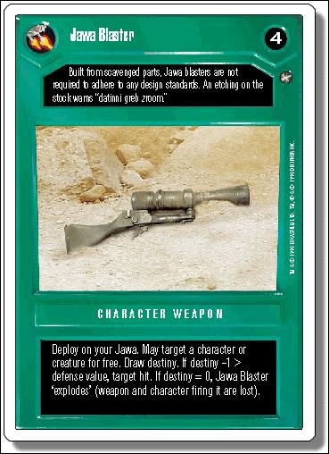 Star Wars: A New Hope Revised (Base Set) card 78 Jawa Blaster
