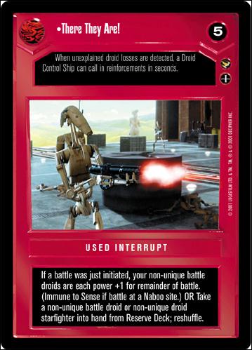 Star Wars: Theed Palace Limited (Base Set) card 40 There They Are!