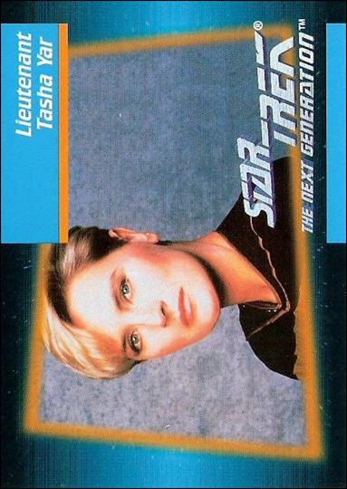 Star Trek: The Next Generation - Inaugural Edition (Base Set) card 18 Lieutenant Tasha Yar 