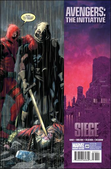Avengers: The Initiative issue 33-B 1:15 "Deadpool" Cover