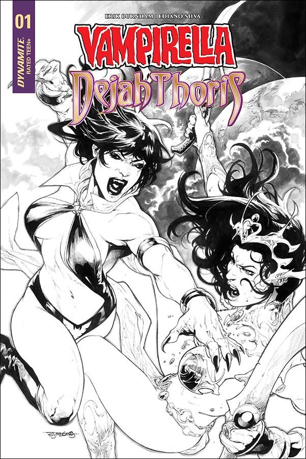 Vampirella/Dejah Thoris issue 1-I Stephen Segovia 1:30 Black & White Cover