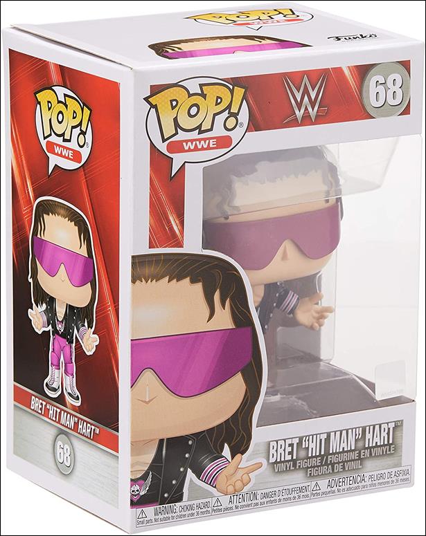 POP! WWE figure 68 Bret Hart with sunglasses